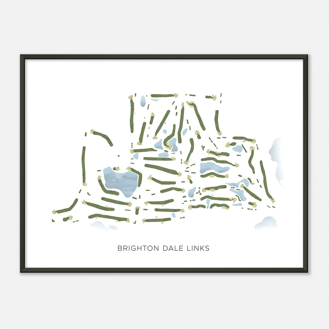 Print of Brighton Dale Links Modern Map