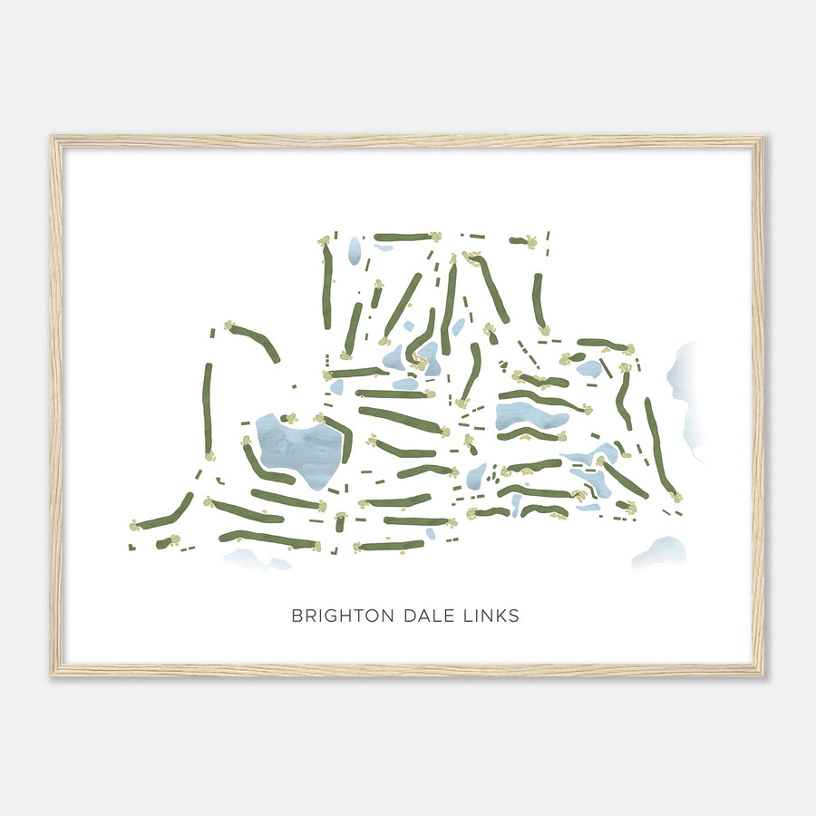 Print of Brighton Dale Links Modern Map