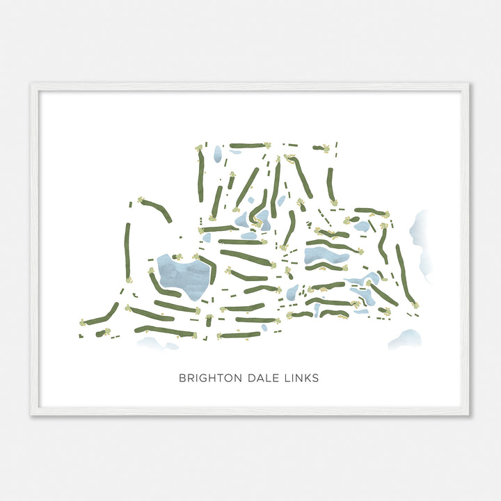 Print of Brighton Dale Links Modern Map