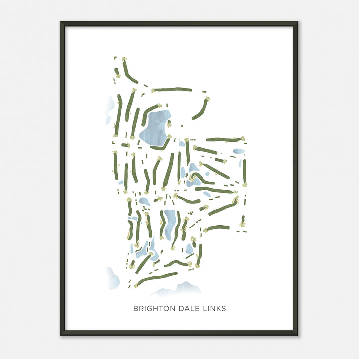 Print of Brighton Dale Links Modern Map