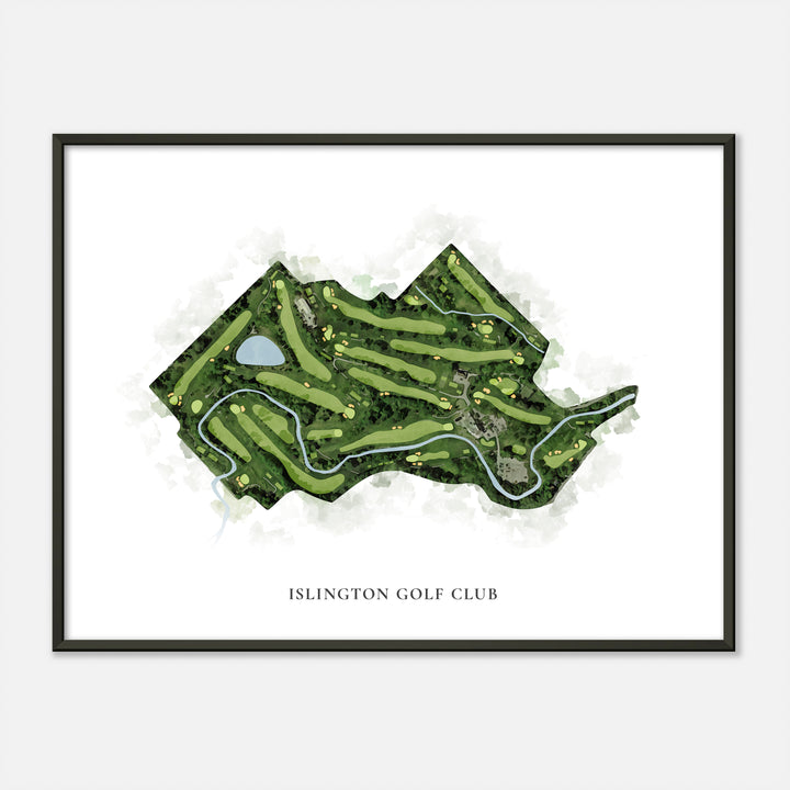 Print of Islington Golf Club Classic Map