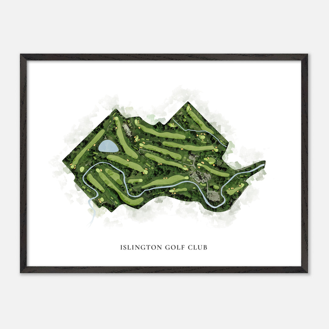 Print of Islington Golf Club Classic Map