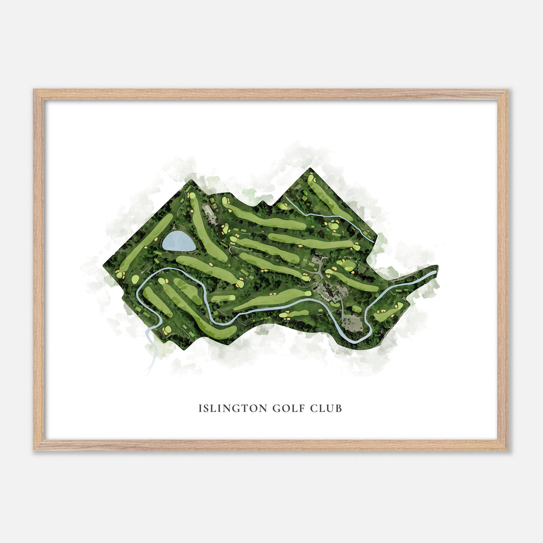 Print of Islington Golf Club Classic Map