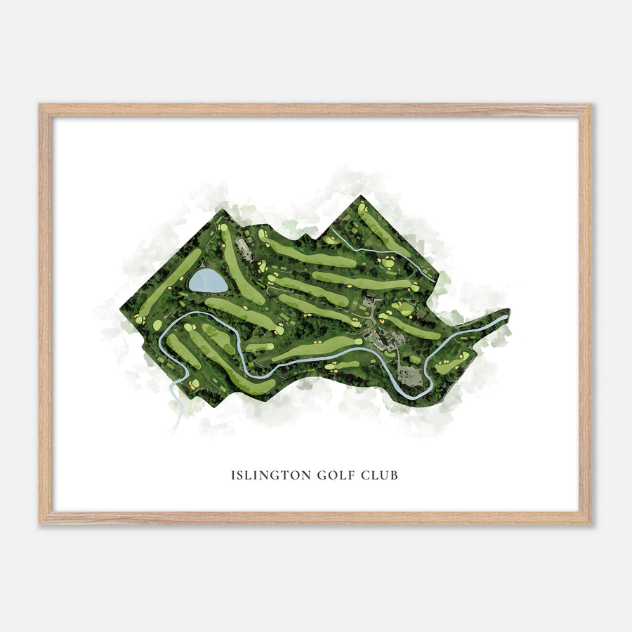 Print of Islington Golf Club Classic Map