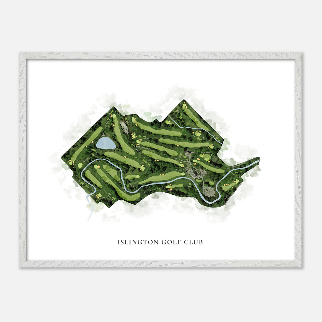 Print of Islington Golf Club Classic Map