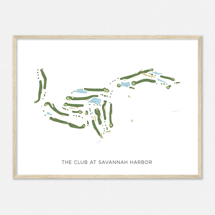 Print of The Club At Savannah Harbor Modern Map