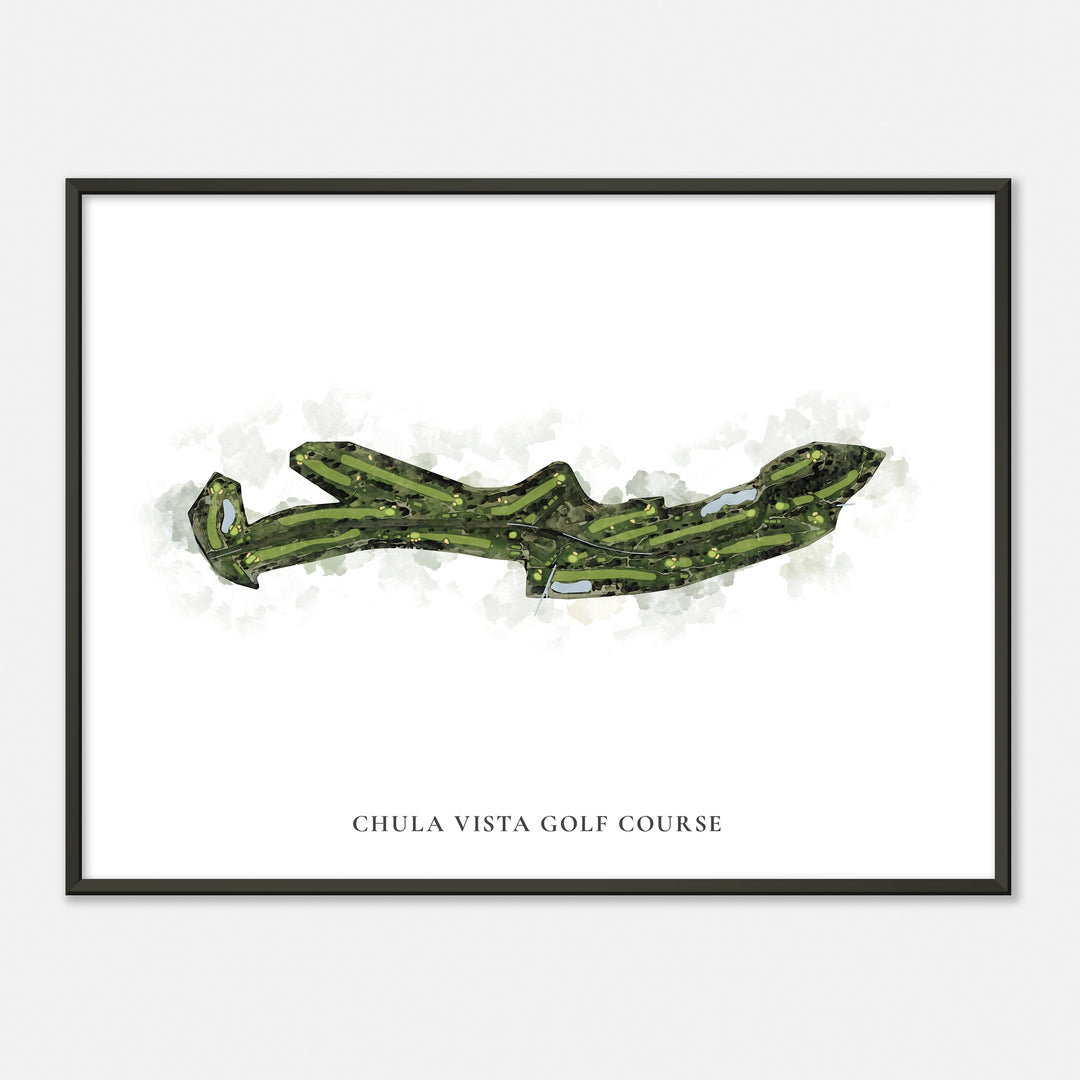 Print of Chula Vista Golf Course Classic Map