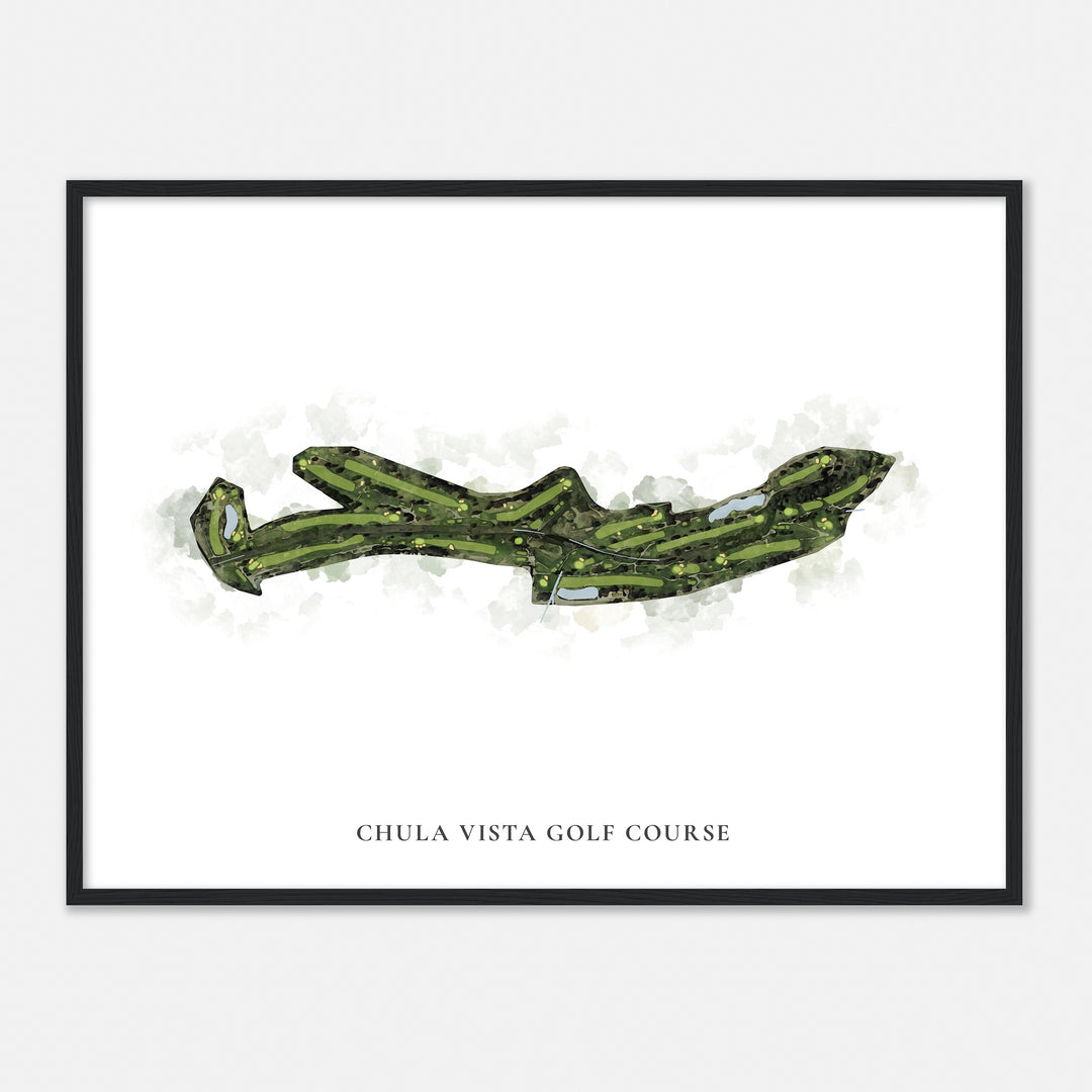 Print of Chula Vista Golf Course Classic Map