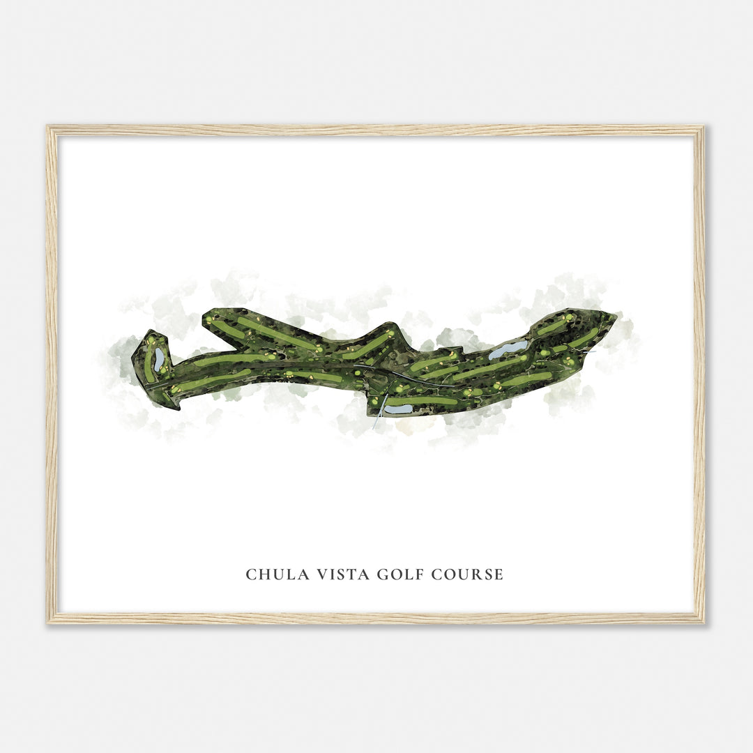 Print of Chula Vista Golf Course Classic Map