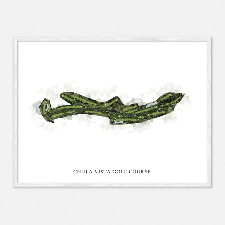 Print of Chula Vista Golf Course Classic Map
