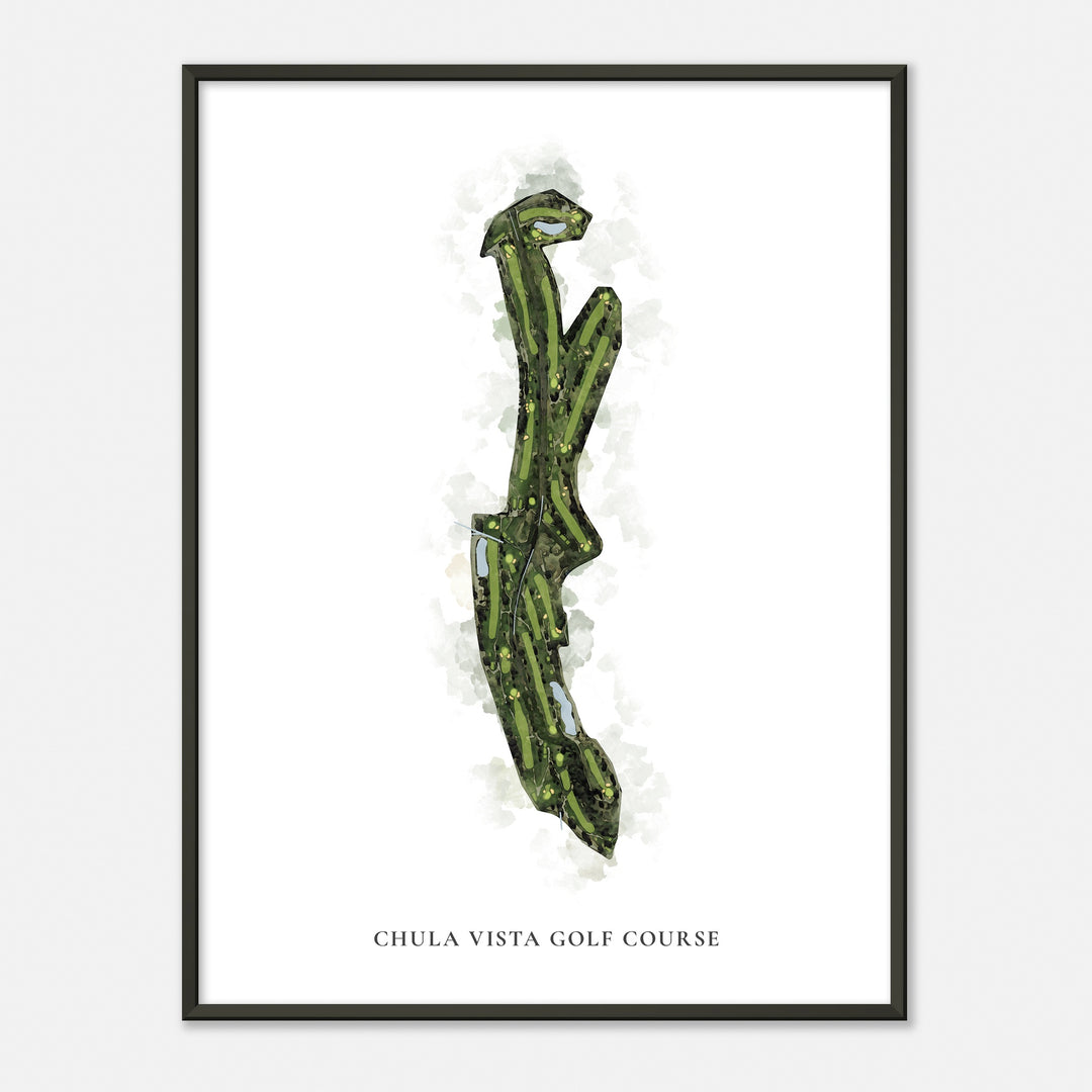 Print of Chula Vista Golf Course Classic Map