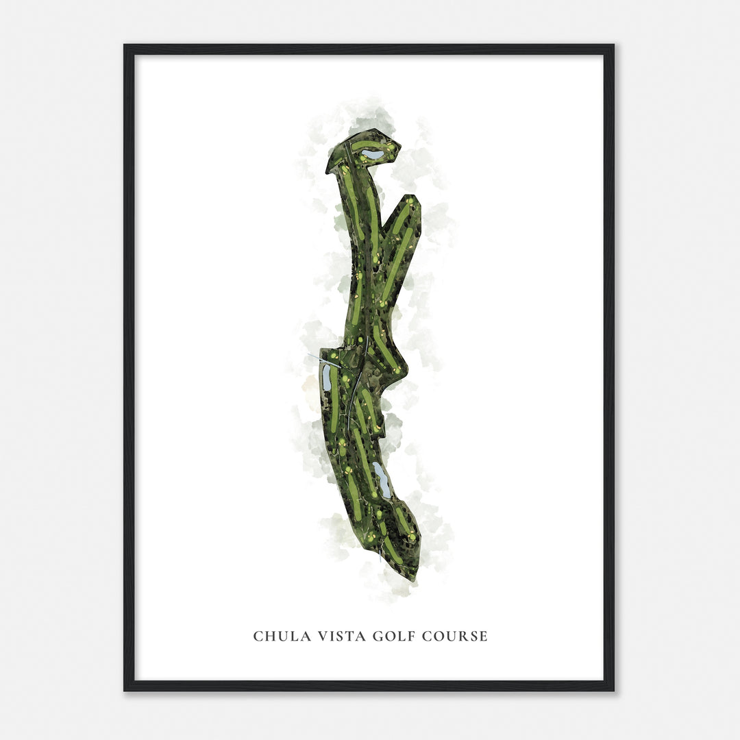 Print of Chula Vista Golf Course Classic Map