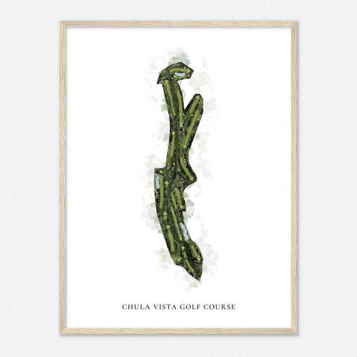 Print of Chula Vista Golf Course Classic Map