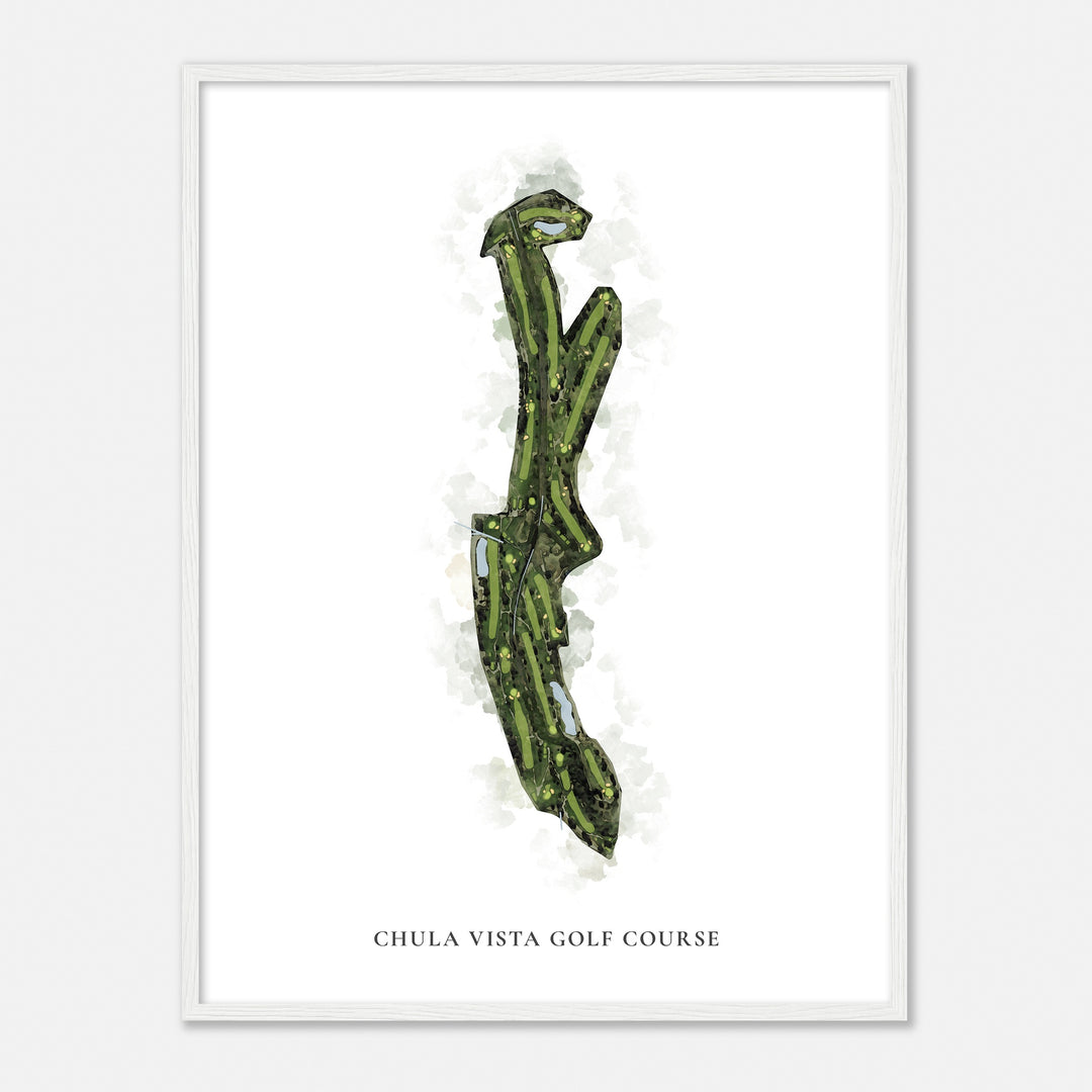 Print of Chula Vista Golf Course Classic Map