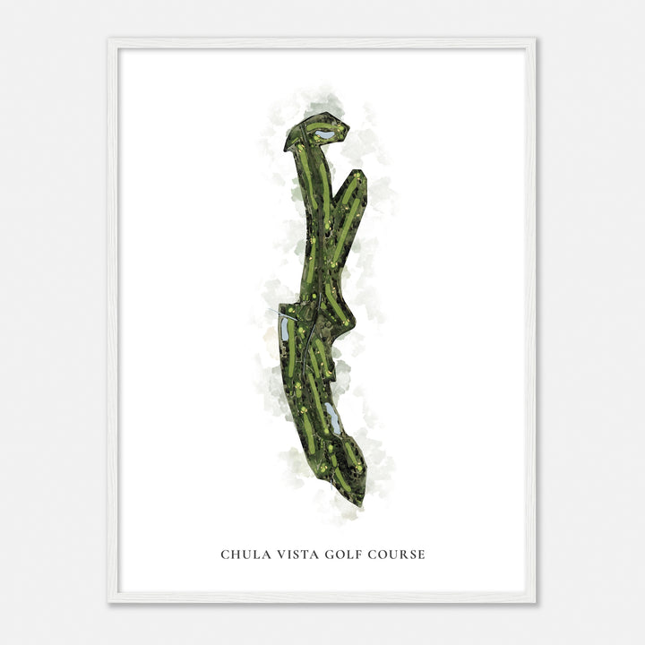 Print of Chula Vista Golf Course Classic Map