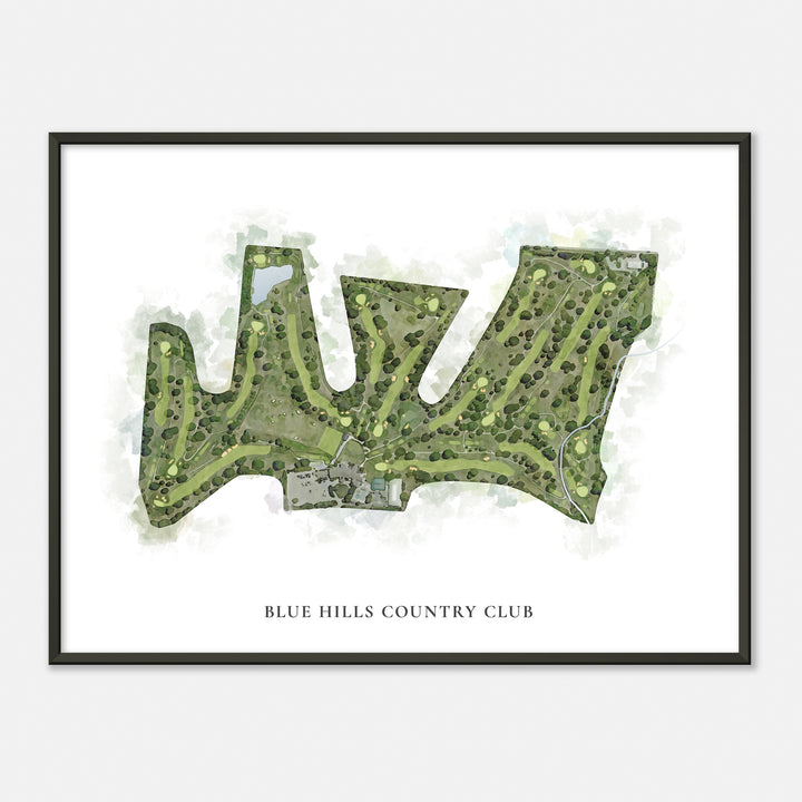 Print of Blue Hills Country Club Classic Map