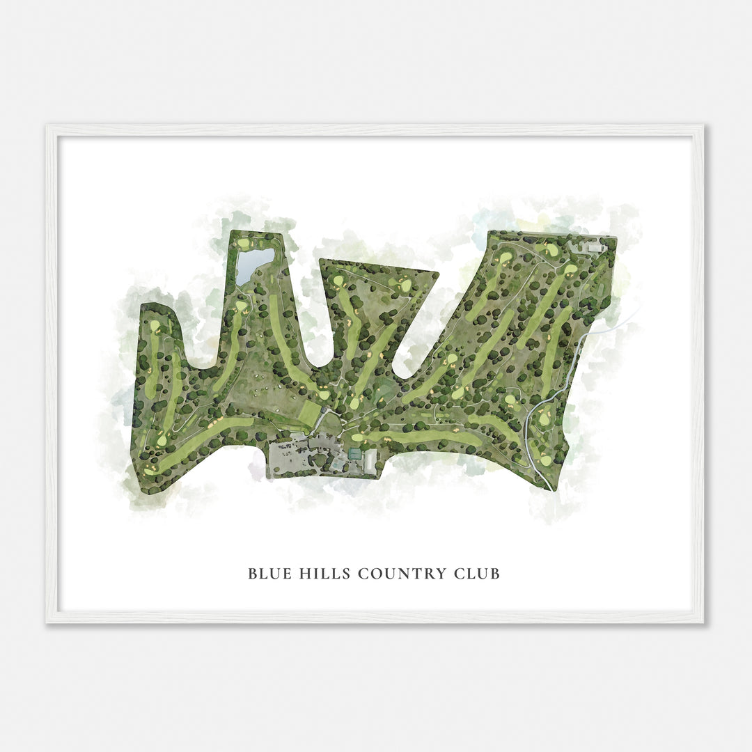 Print of Blue Hills Country Club Classic Map