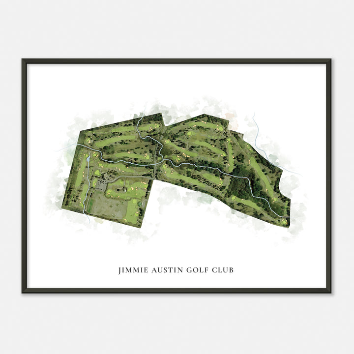 Print of Jimmie Austin Golf Club Classic Map