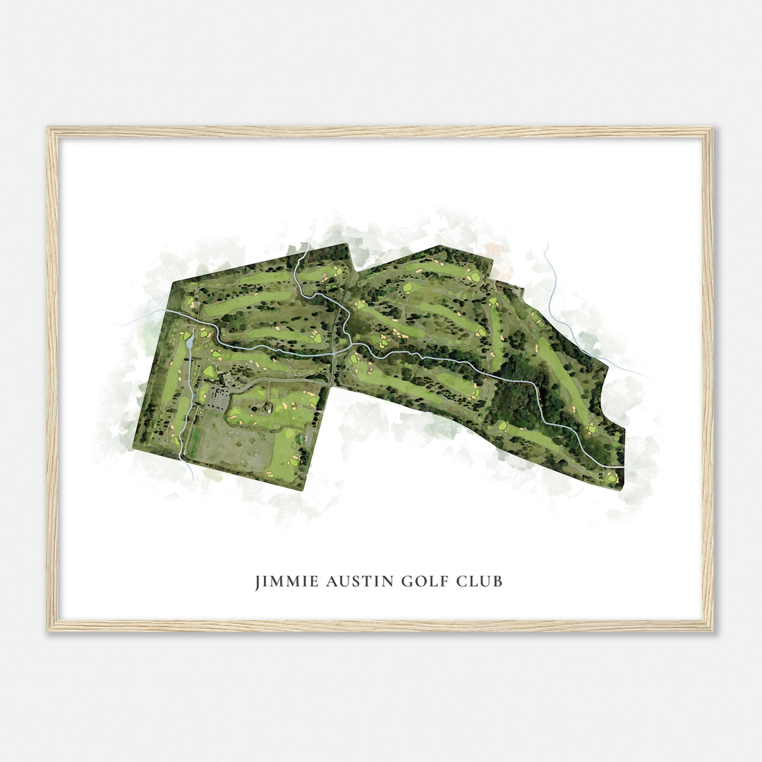 Print of Jimmie Austin Golf Club Classic Map