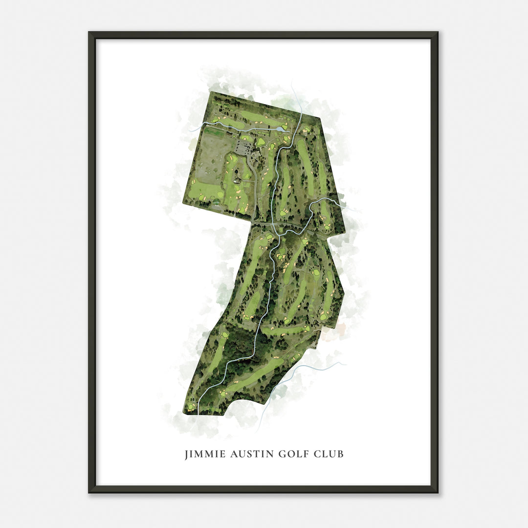 Print of Jimmie Austin Golf Club Classic Map