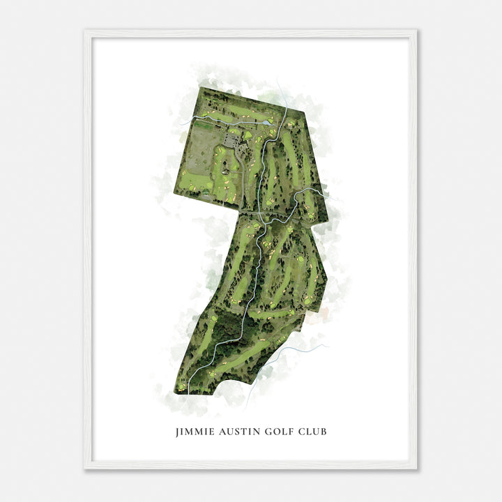 Print of Jimmie Austin Golf Club Classic Map