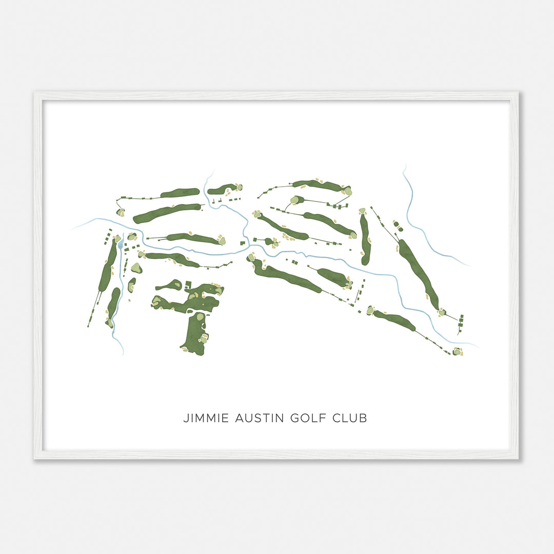 Print of Jimmie Austin Golf Club Modern Map