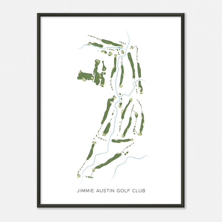 Print of Jimmie Austin Golf Club Modern Map