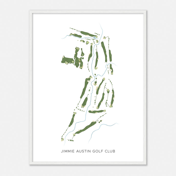 Print of Jimmie Austin Golf Club Modern Map