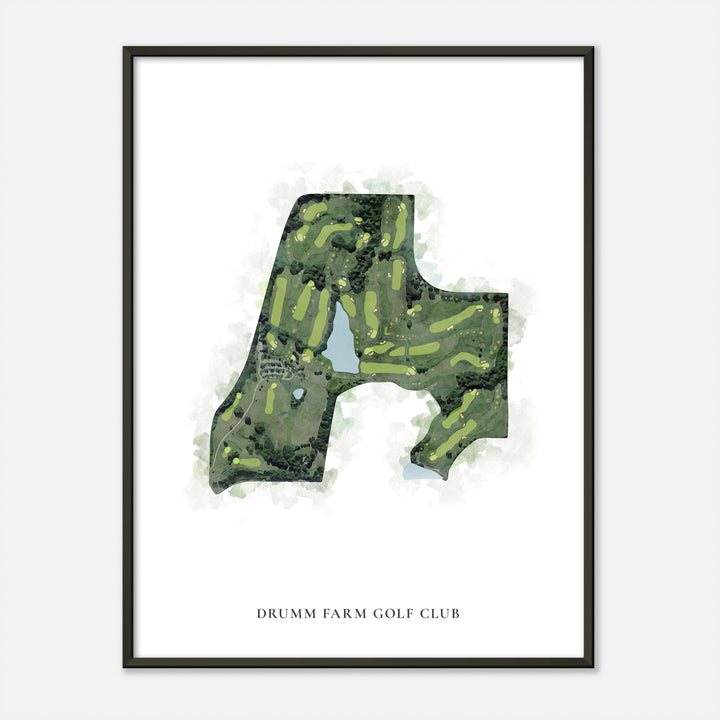 Print of Drumm Farm Golf Club Classic Map