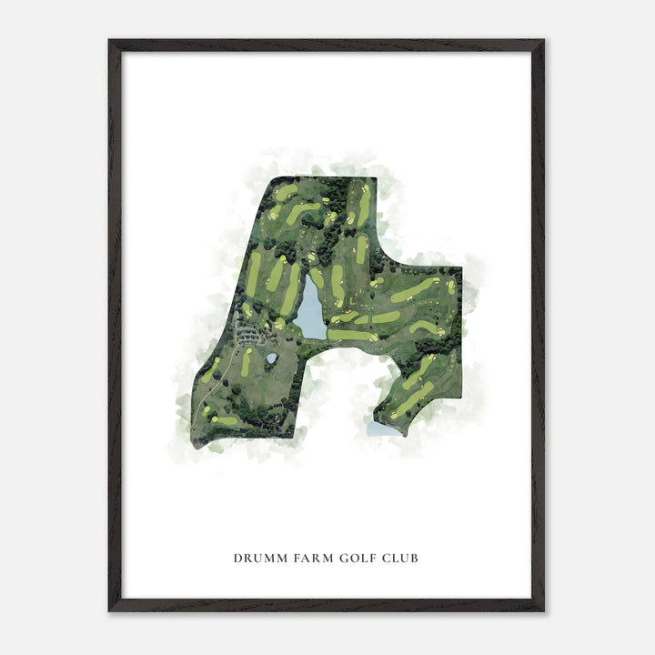 Print of Drumm Farm Golf Club Classic Map