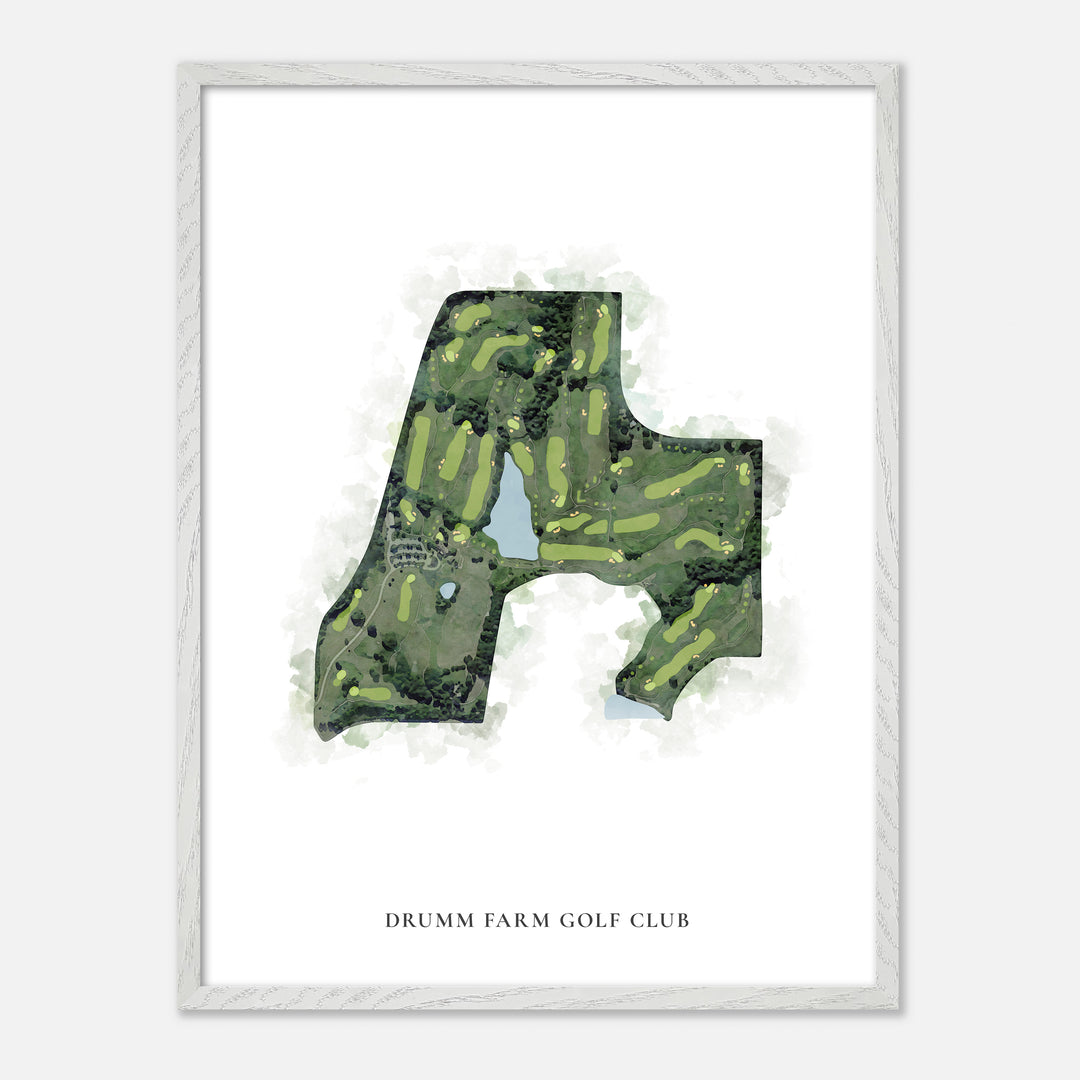 Print of Drumm Farm Golf Club Classic Map
