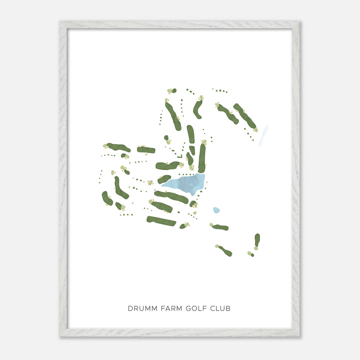 Print of Drumm Farm Golf Club Modern Map