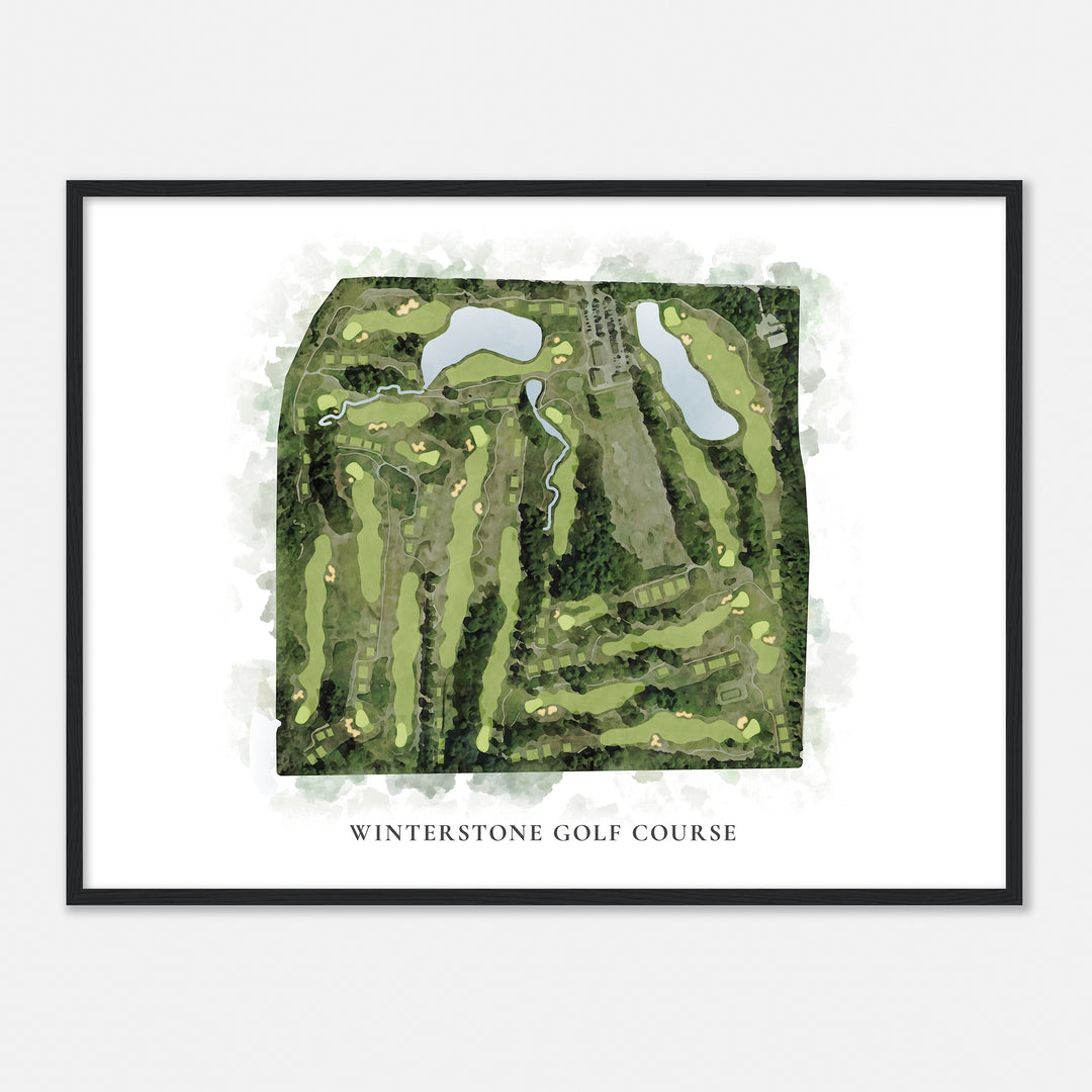 Print of Winterstone Golf Course Classic Map