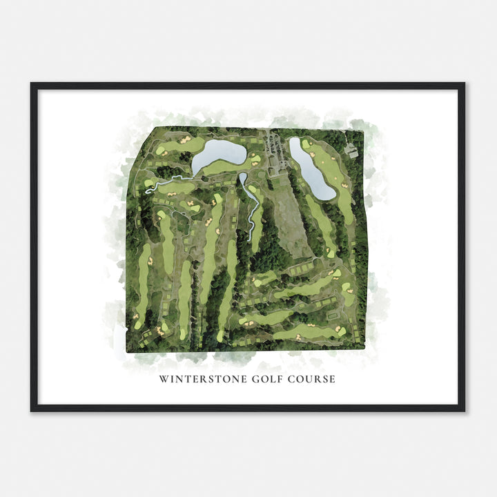 Print of Winterstone Golf Course Classic Map