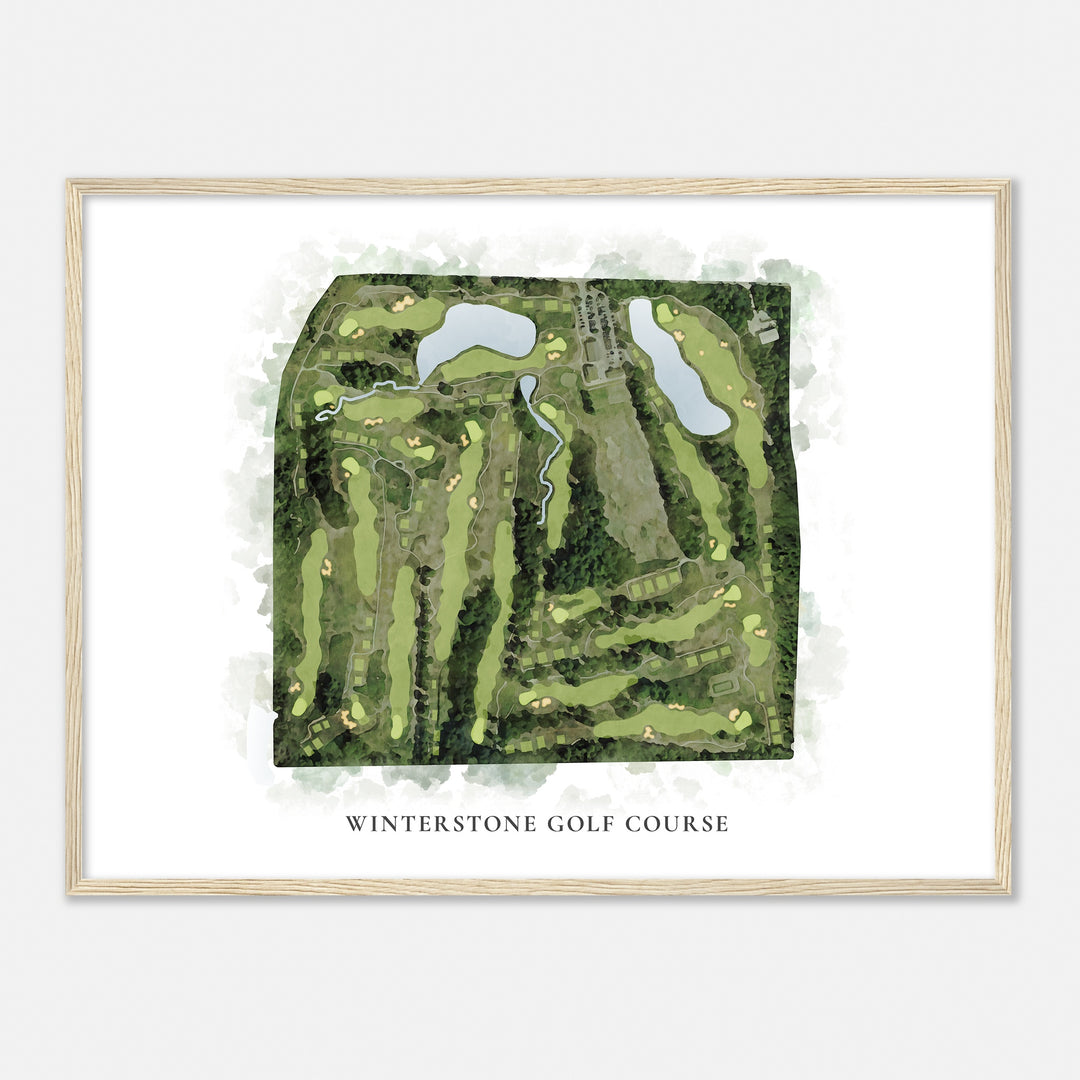 Print of Winterstone Golf Course Classic Map