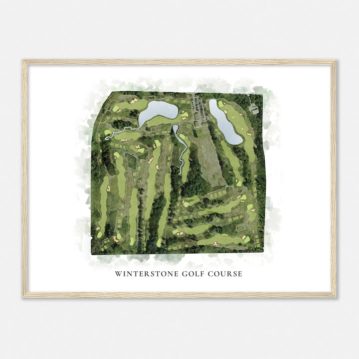 Print of Winterstone Golf Course Classic Map