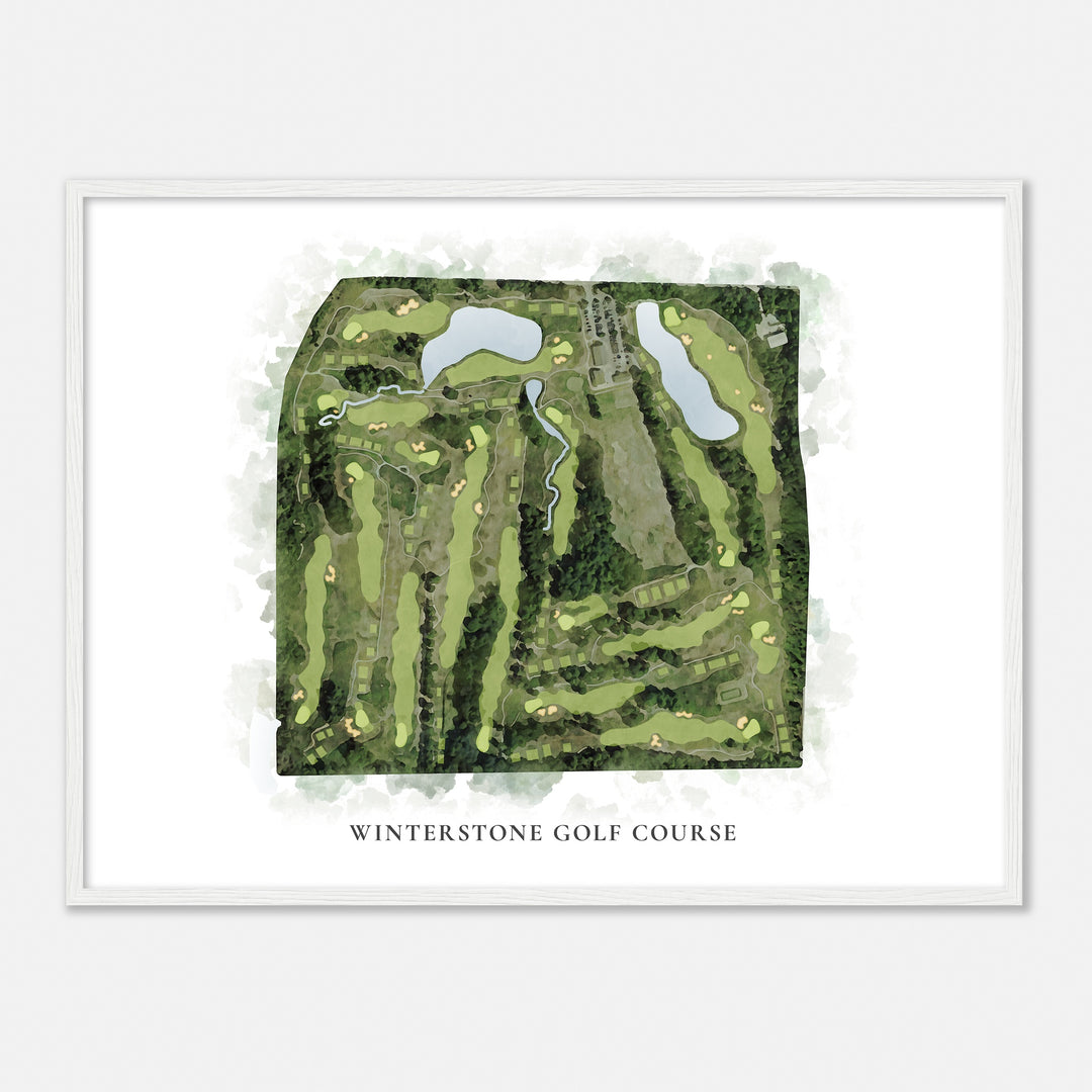 Print of Winterstone Golf Course Classic Map