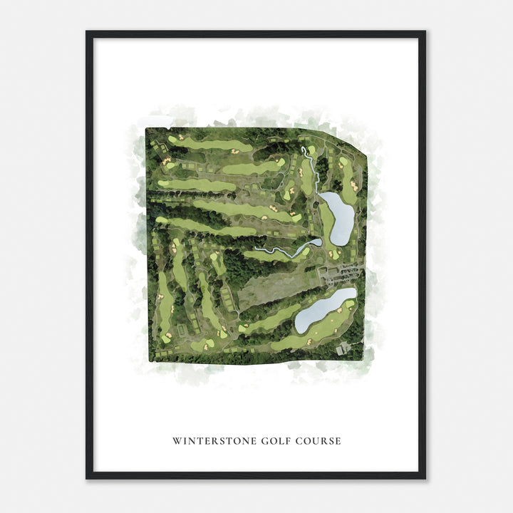 Print of Winterstone Golf Course Classic Map