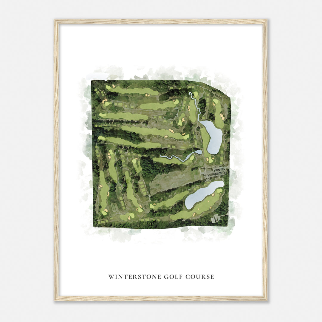 Print of Winterstone Golf Course Classic Map