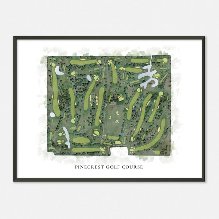 Print of Pinecrest Golf Course Classic Map