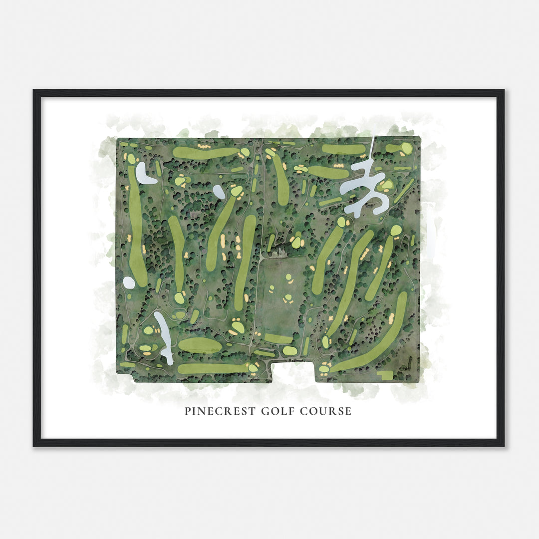 Print of Pinecrest Golf Course Classic Map