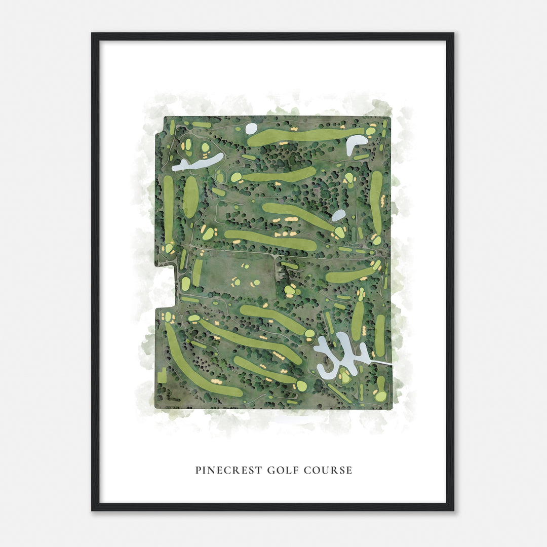 Print of Pinecrest Golf Course Classic Map