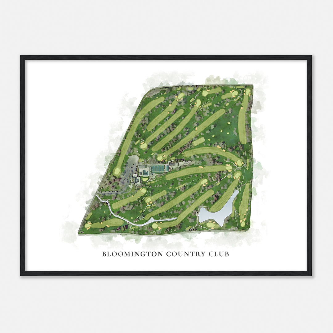 Print of Bloomington Country Club Classic Map