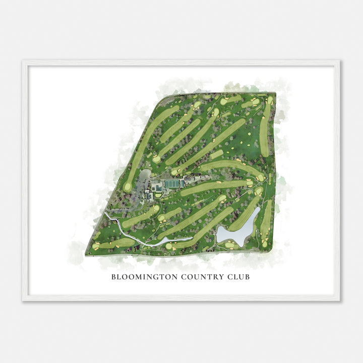 Print of Bloomington Country Club Classic Map