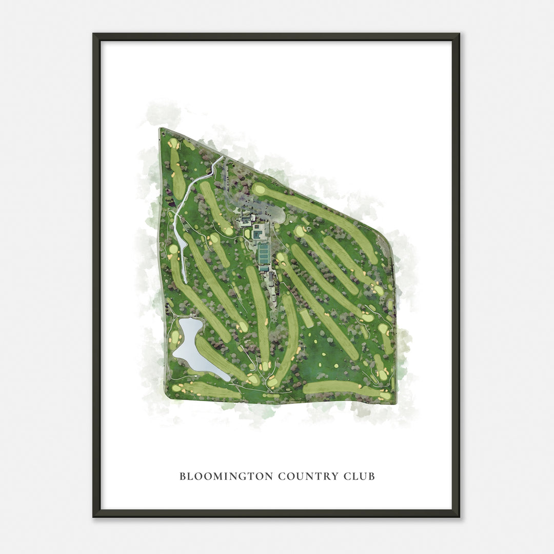 Print of Bloomington Country Club Classic Map