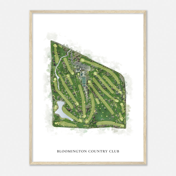 Print of Bloomington Country Club Classic Map