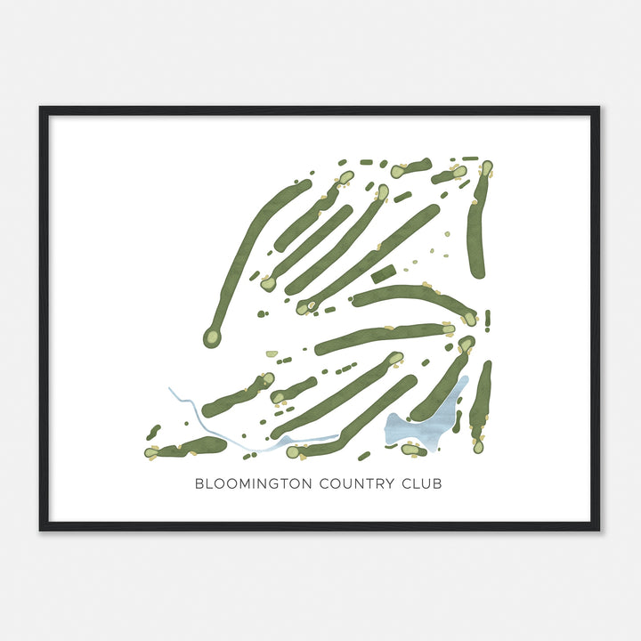 Print of Bloomington Country Club Modern Map