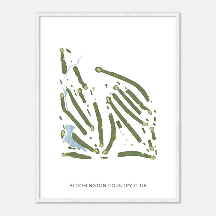 Print of Bloomington Country Club Modern Map