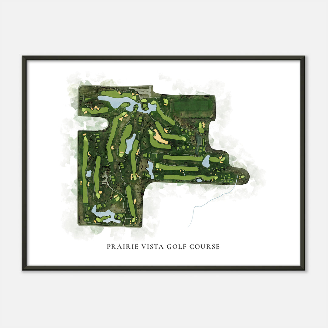 Print of Prairie Vista Golf Course Classic Map