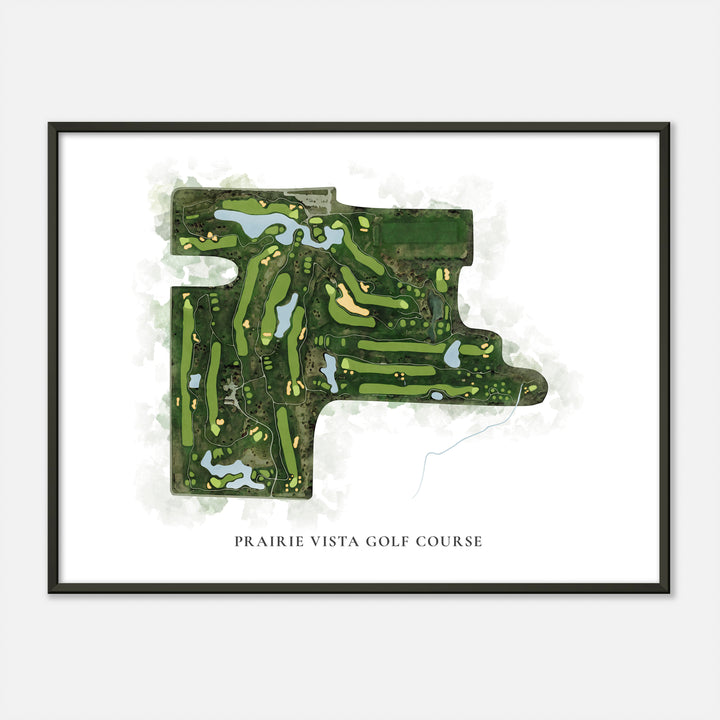 Print of Prairie Vista Golf Course Classic Map